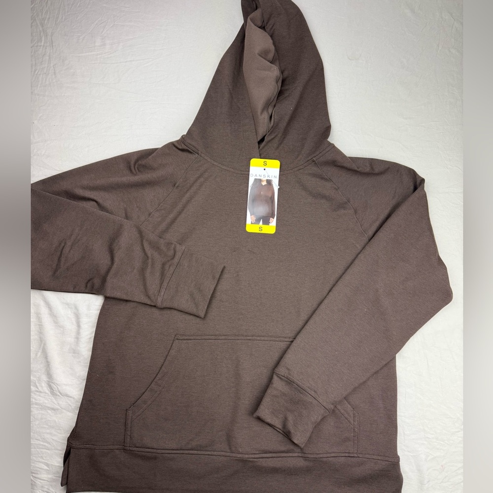 Danskin women’s‎ Chocolate brown Hooded sweatshirt lightweight